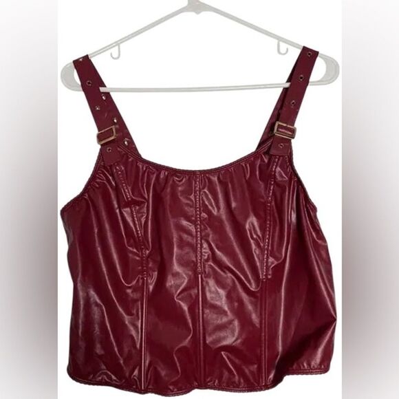 Torrid Pleather Bustier – Size 1 (14-16) – Red - Picture 6 of 7